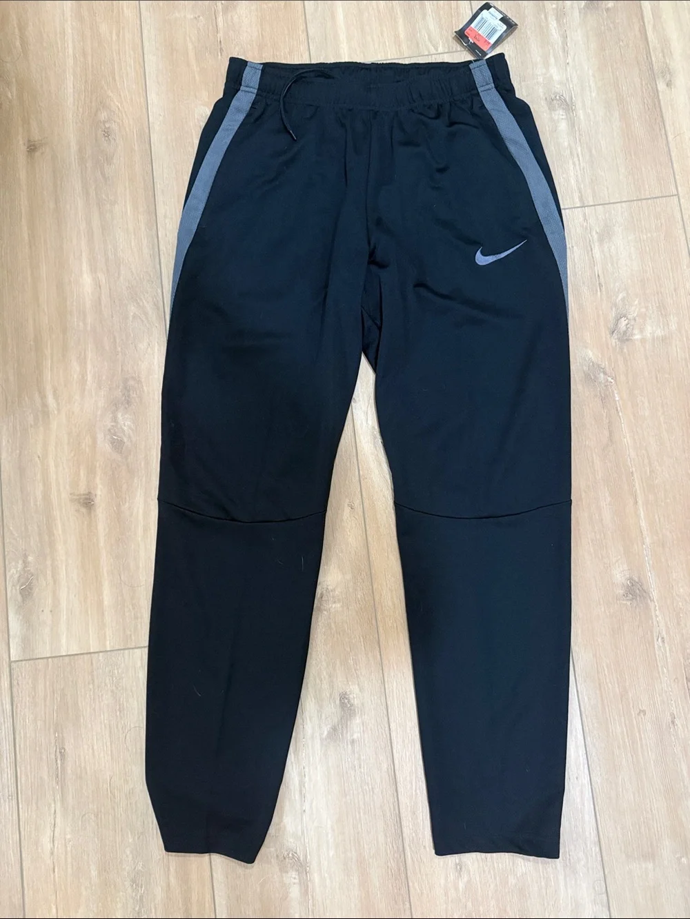 Nike Black Jogger Pants with Gray Accents